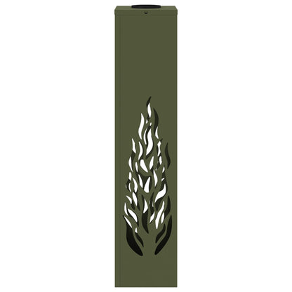 Solar LED Weg Licht 2 pcs Olive Grün Kalt gewalzter Stahl