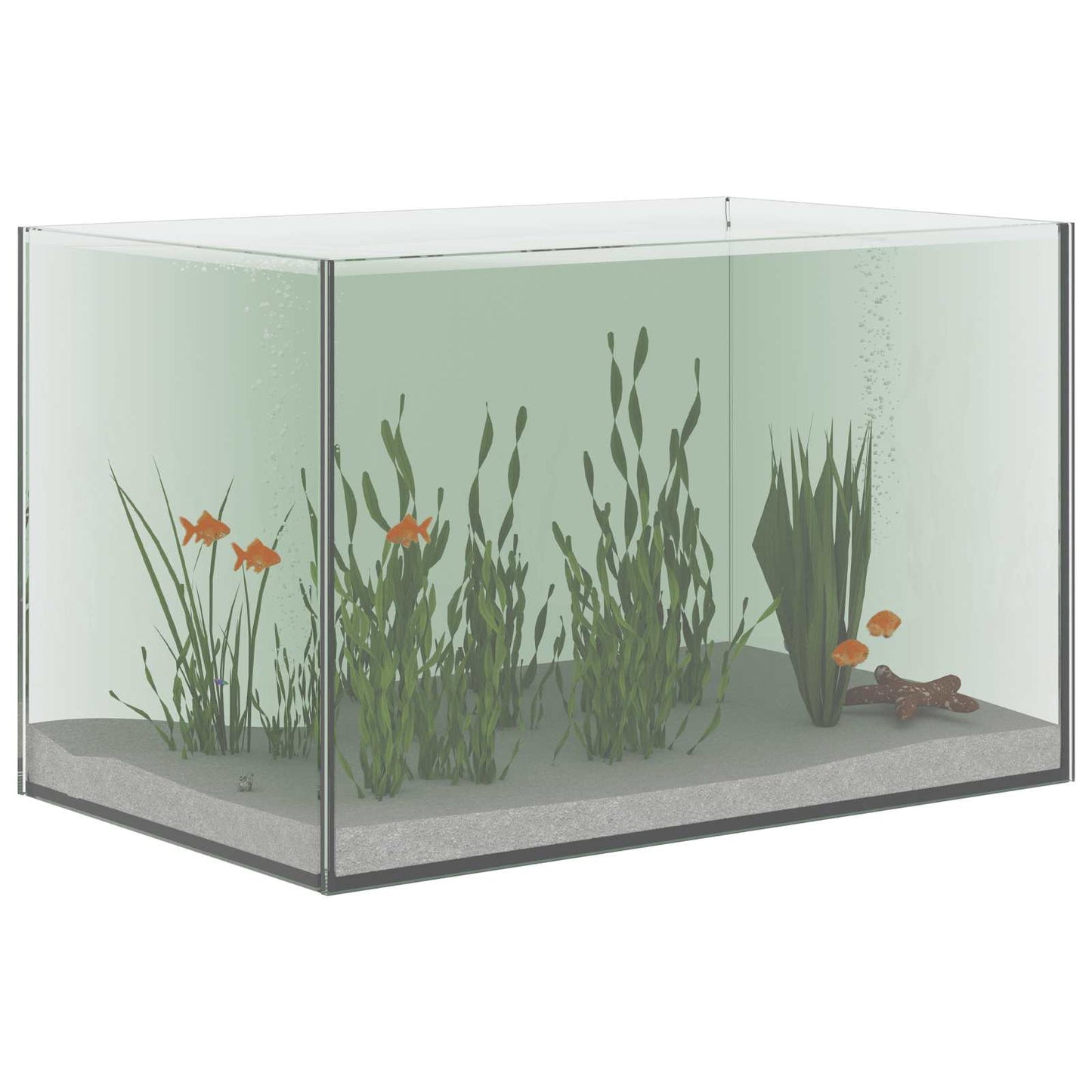 Aquarium mit Speicher Transparent 40 x 25 x 25 cm Glas