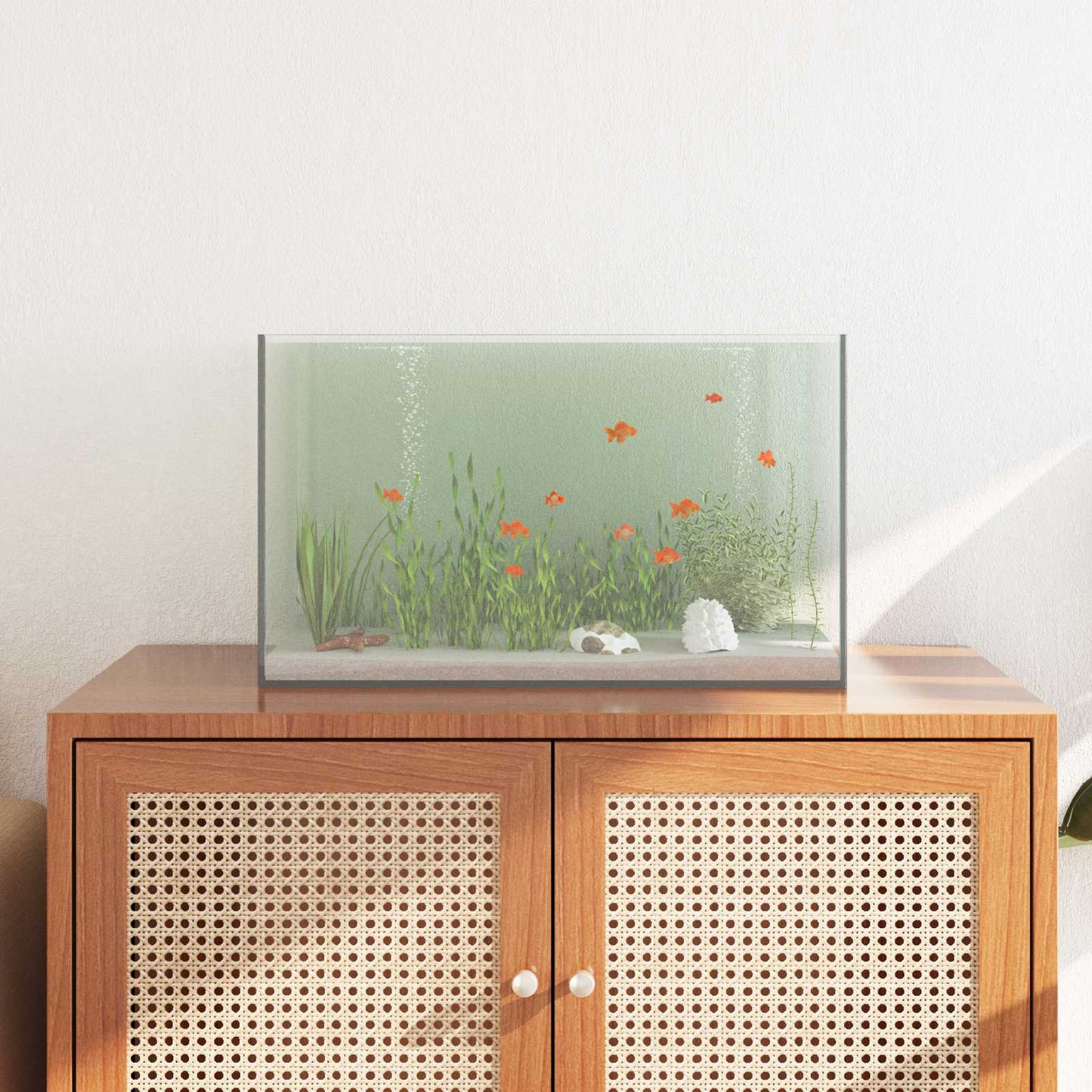 Aquarium mit Speicher Transparent 50 x 30 x 30 cm Glas