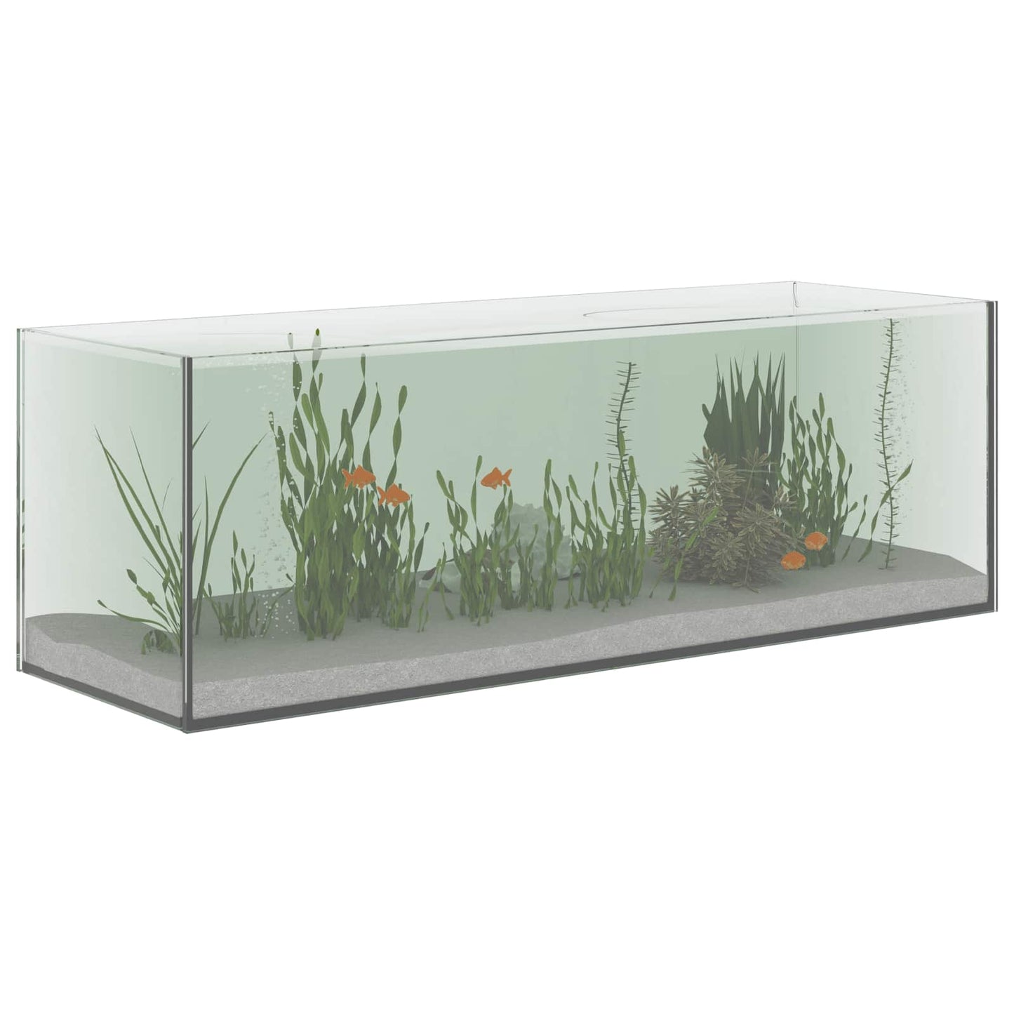 Aquarium mit Speicher Transparent 60 x 20 x 20 cm Glas