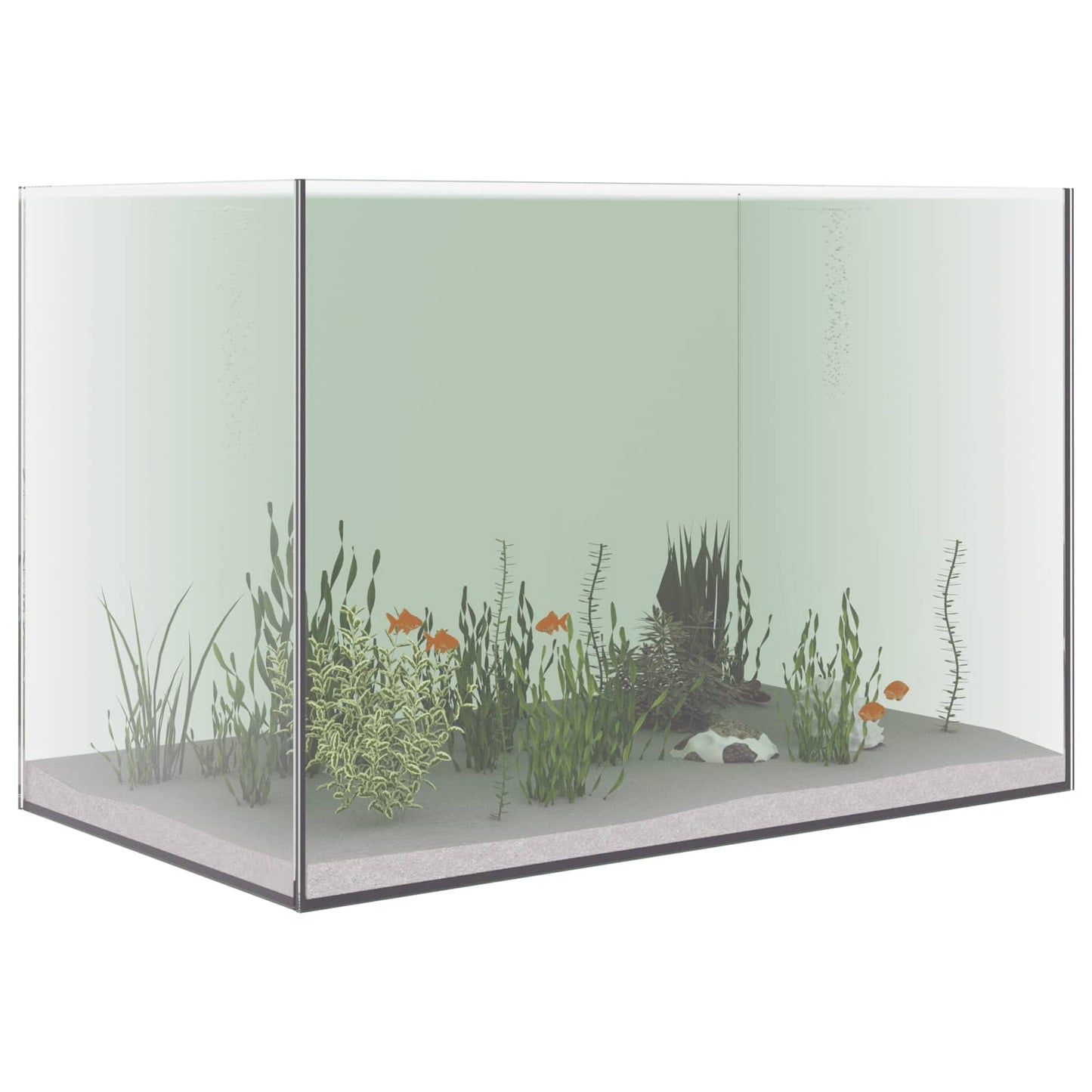 Aquarium mit Speicher Transparent 60 x 35 x 40 cm Glas