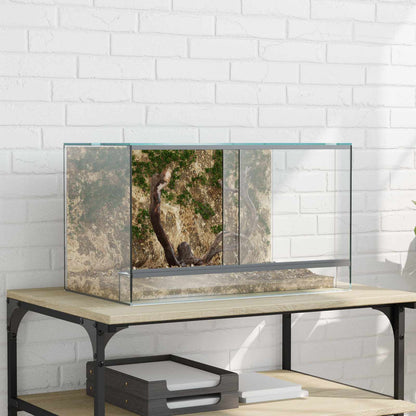 Terrarium mit Speicher Transparent 50 x 30 x 30 cm Glas