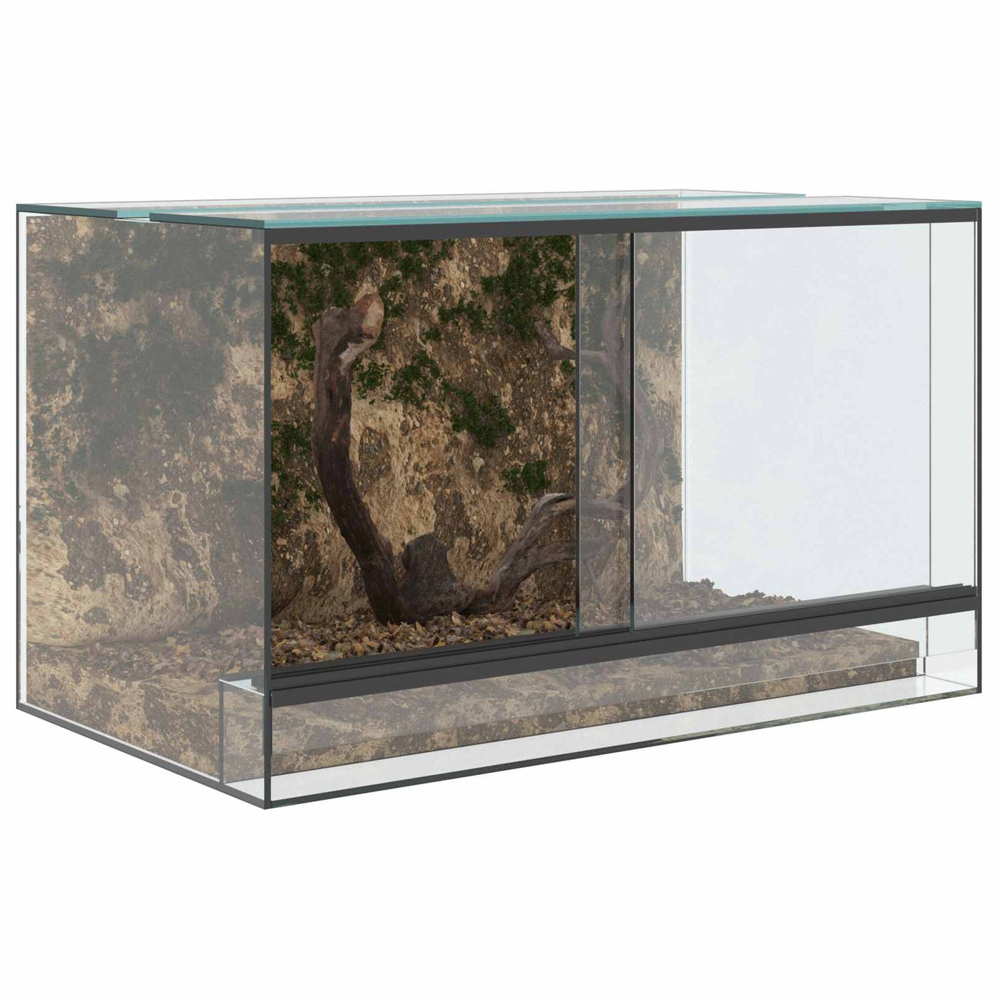 Terrarium mit Speicher Transparent 50 x 30 x 30 cm Glas
