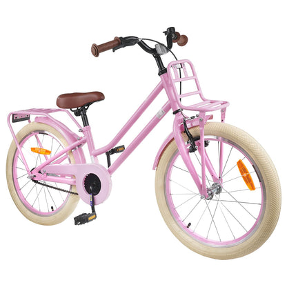 Kinderfahrrad 18 Zoll für 5-7 Jahre alt Hellrosa