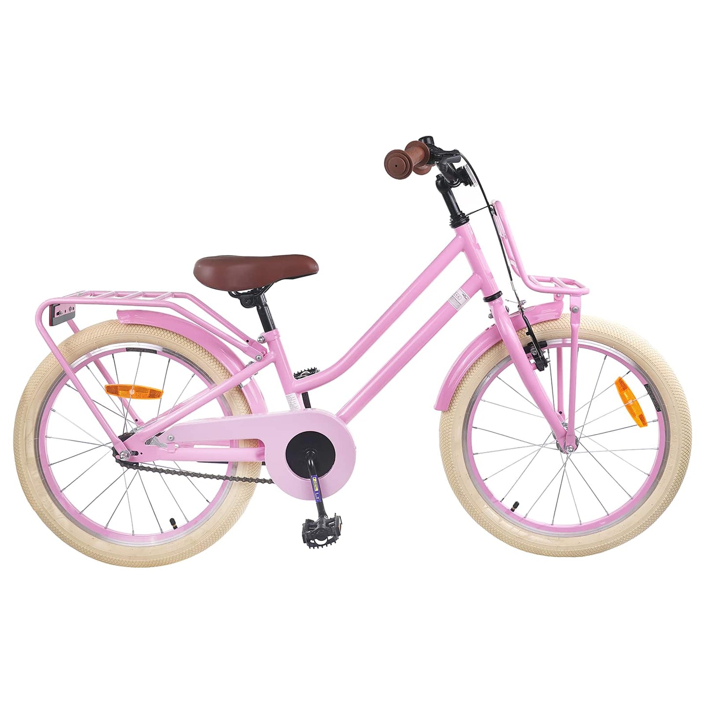 Kinderfahrrad 18 Zoll für 5-7 Jahre alt Hellrosa