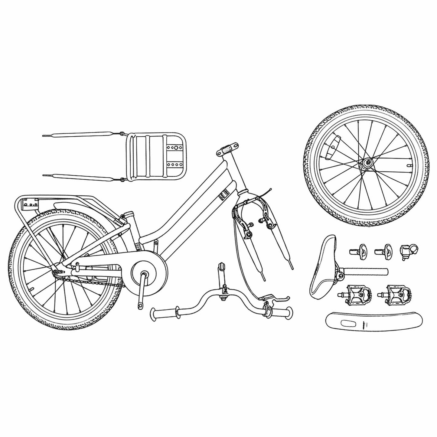 Kinderfahrrad 20 Zoll für 6-11 Jahre alt Hellrosa