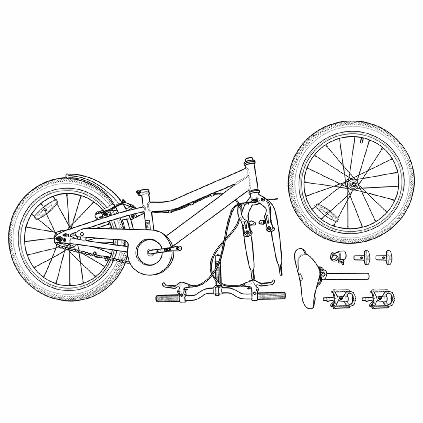 Kinderfahrrad 20 Zoll 6-Speed für 6-11 Jahre alt Schwarz