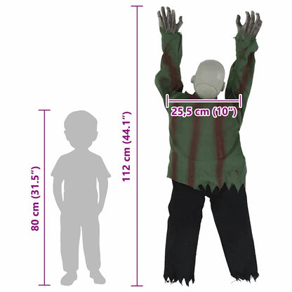 Halloween krabbelnder Zombie Grün 112 x 25,5 x 21,5 cm