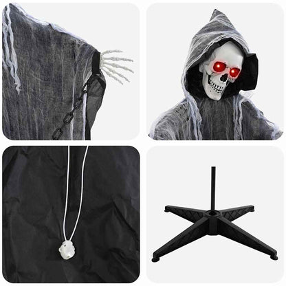 Halloween Grim Reaper Schwarz 60 x 60 x 155 cm Polyester
