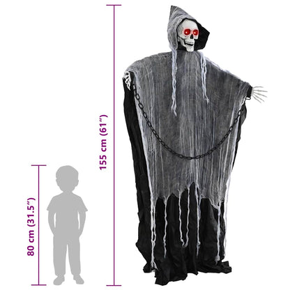 Halloween Grim Reaper Schwarz 60 x 60 x 155 cm Polyester