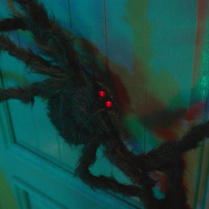 Halloween Spinnen Dekoration 6 pcs Schwarz 75 cm