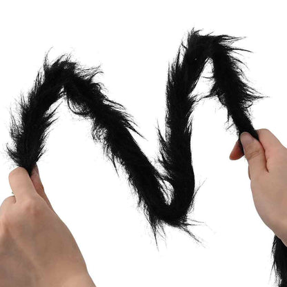 Halloween-Spinnendekoration mit Netzen 2 pcs Schwarz und Weiß