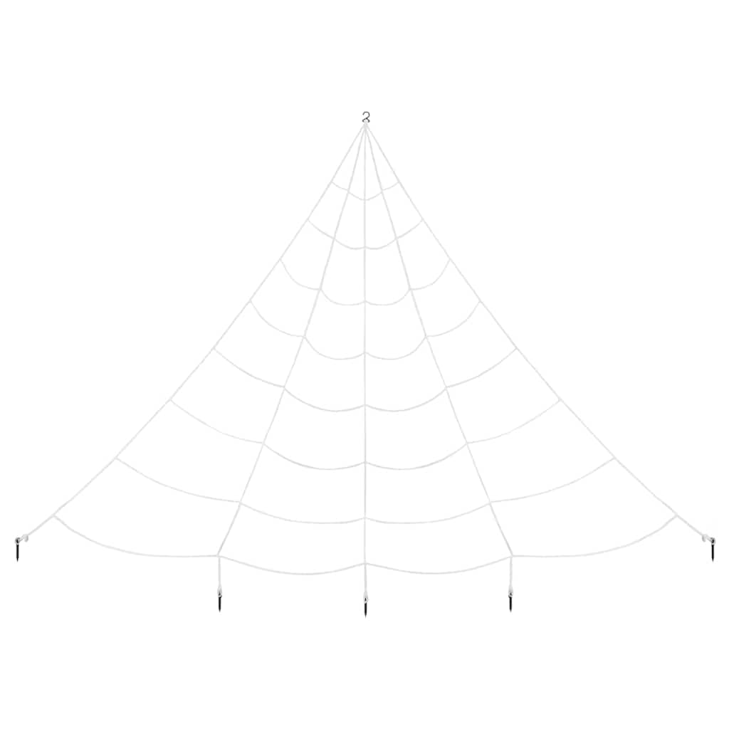 Halloween-Spinnendekoration mit Netzen 4 pcs Schwarz und Weiß