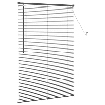 vidaXL Venetianer Jalousie Verstellbar Silber Grau 150 x 90 cm PVC