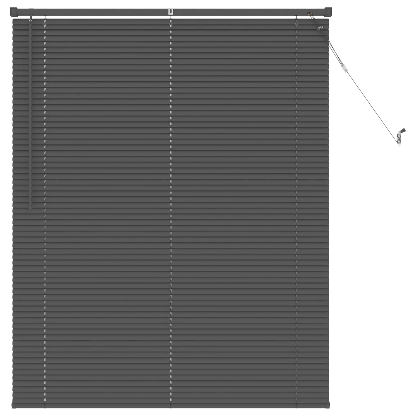 vidaXL Venetianer Jalousie Verstellbar Silber Grau 150 x 110 cm PVC