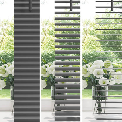vidaXL Venetianer Jalousie Verstellbar Silber Grau 150 x 120 cm PVC