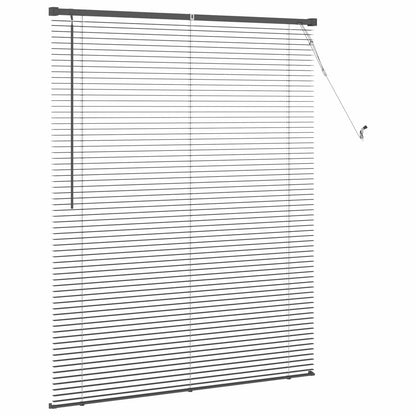 vidaXL Venetianer Jalousie Verstellbar Silber Grau 150 x 120 cm PVC