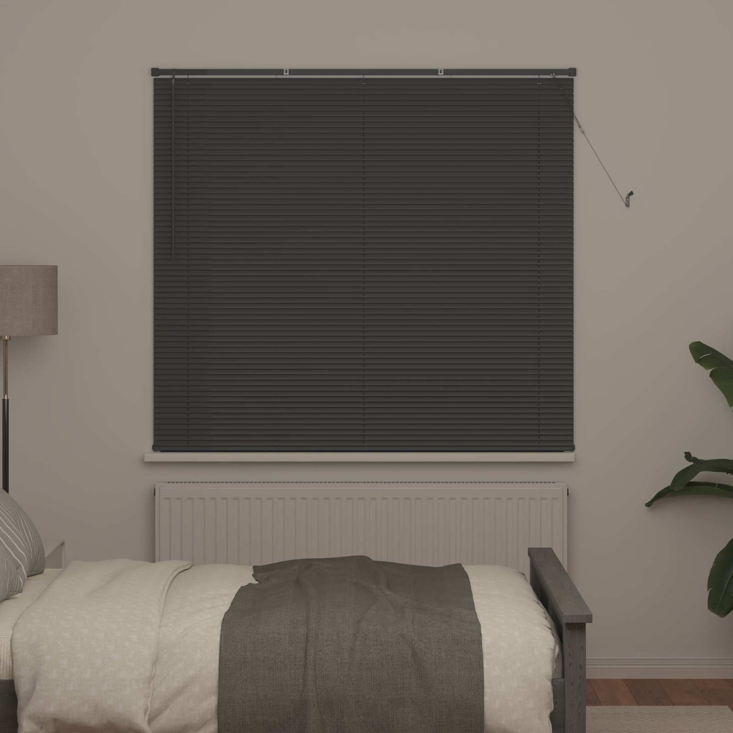vidaXL Venetianer Jalousie Verstellbar Silber Grau 150 x 130 cm PVC