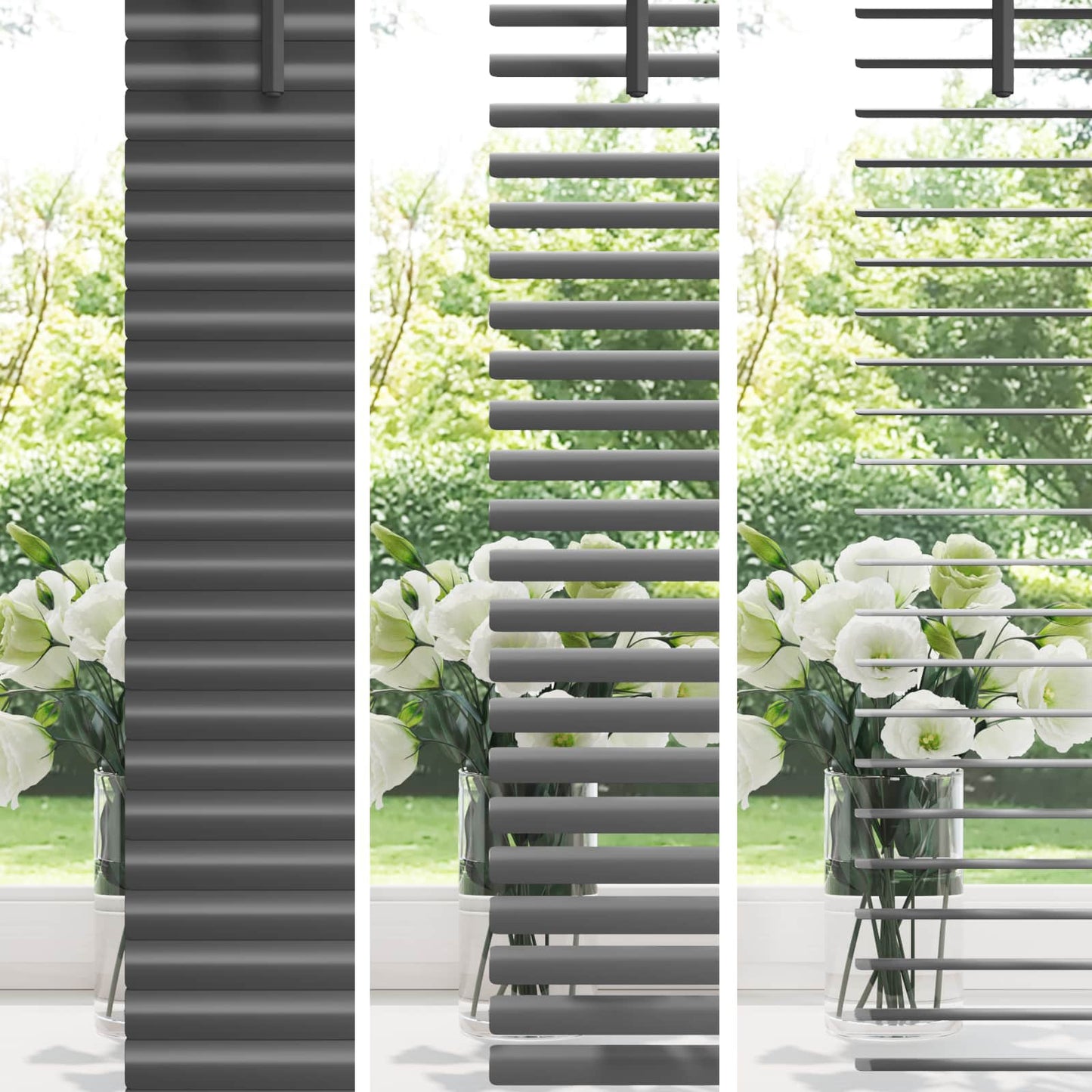 vidaXL Venetianer Jalousie Verstellbar Silber Grau 150 x 130 cm PVC