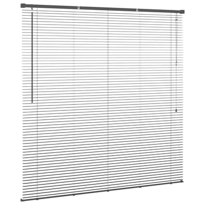 Venetianer Jalousie Verstellbar Silber Grau 150 x 140 cm PVC