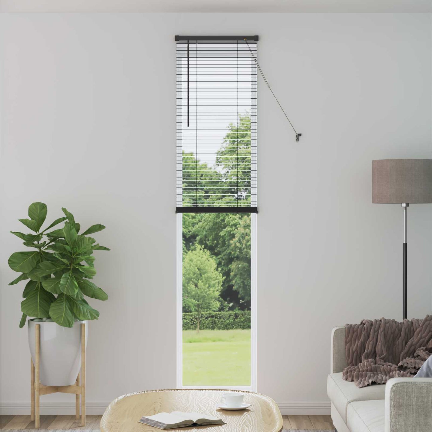 vidaXL Venetianer Jalousie Verstellbar Silber Grau 213 x 50 cm PVC