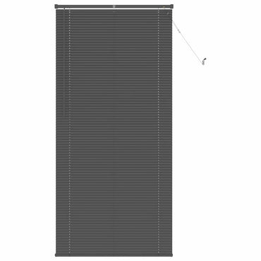 vidaXL Venetianer Jalousie Verstellbar Silber Grau 213 x 80 cm PVC