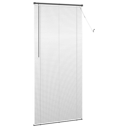 vidaXL Venetianer Jalousie Verstellbar Silber Grau 213 x 90 cm PVC