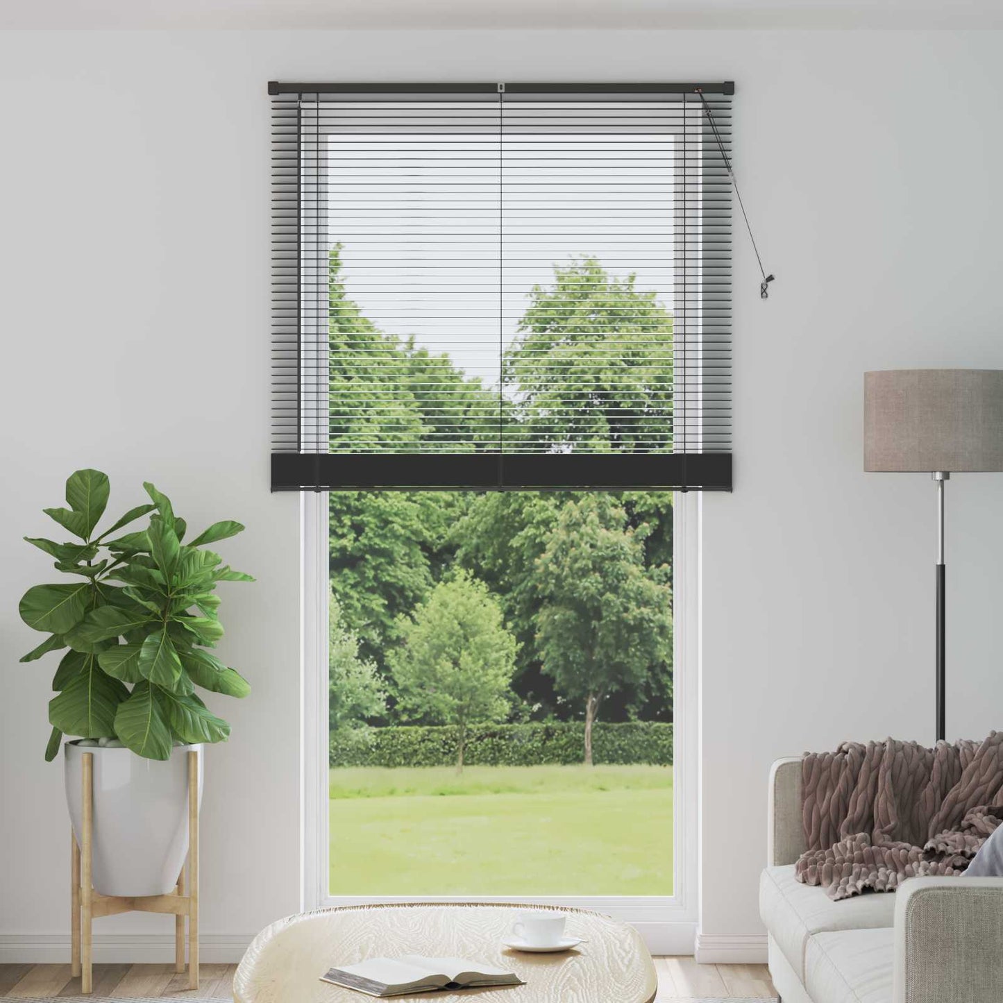 vidaXL Venetianer Jalousie Verstellbar Silber Grau 213 x 110 cm PVC