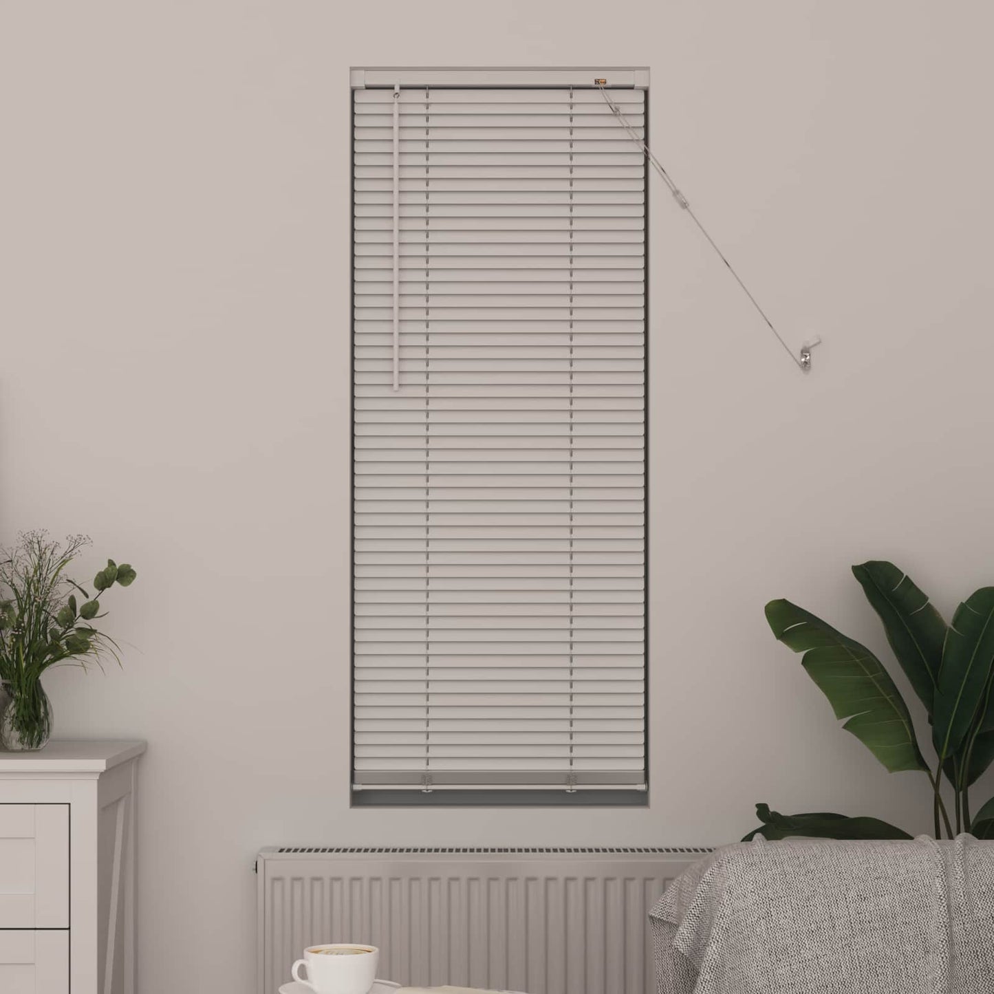vidaXL Venetianer Jalousie Verstellbar Weiß 150 x 50 cm PVC