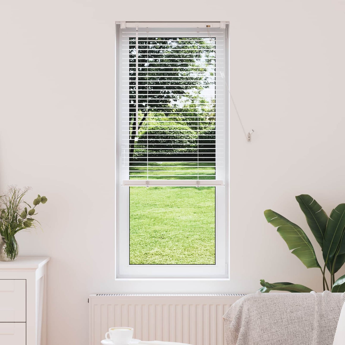 vidaXL Venetianer Jalousie Verstellbar Weiß 150 x 60 cm PVC
