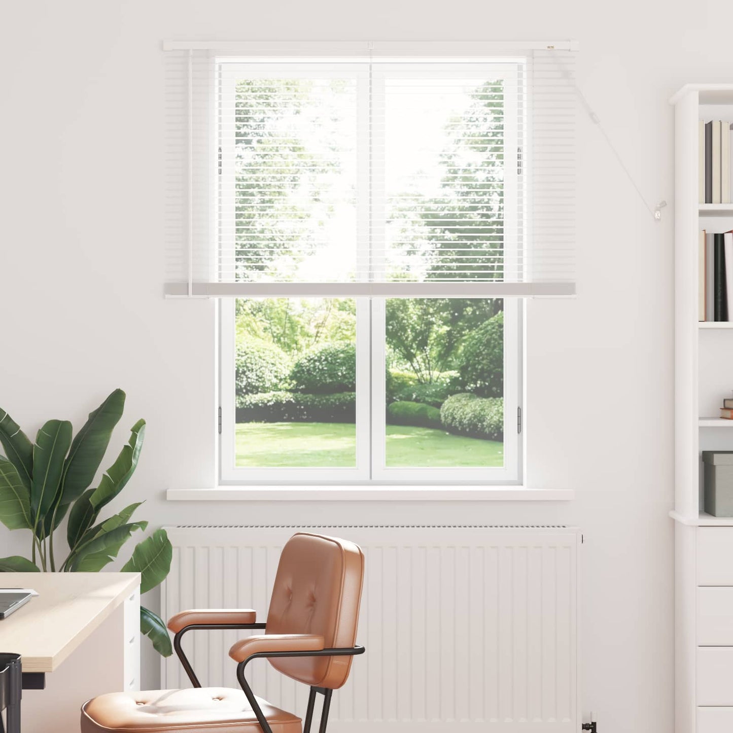 vidaXL Venetianer Jalousie Verstellbar Weiß 150 x 120 cm PVC