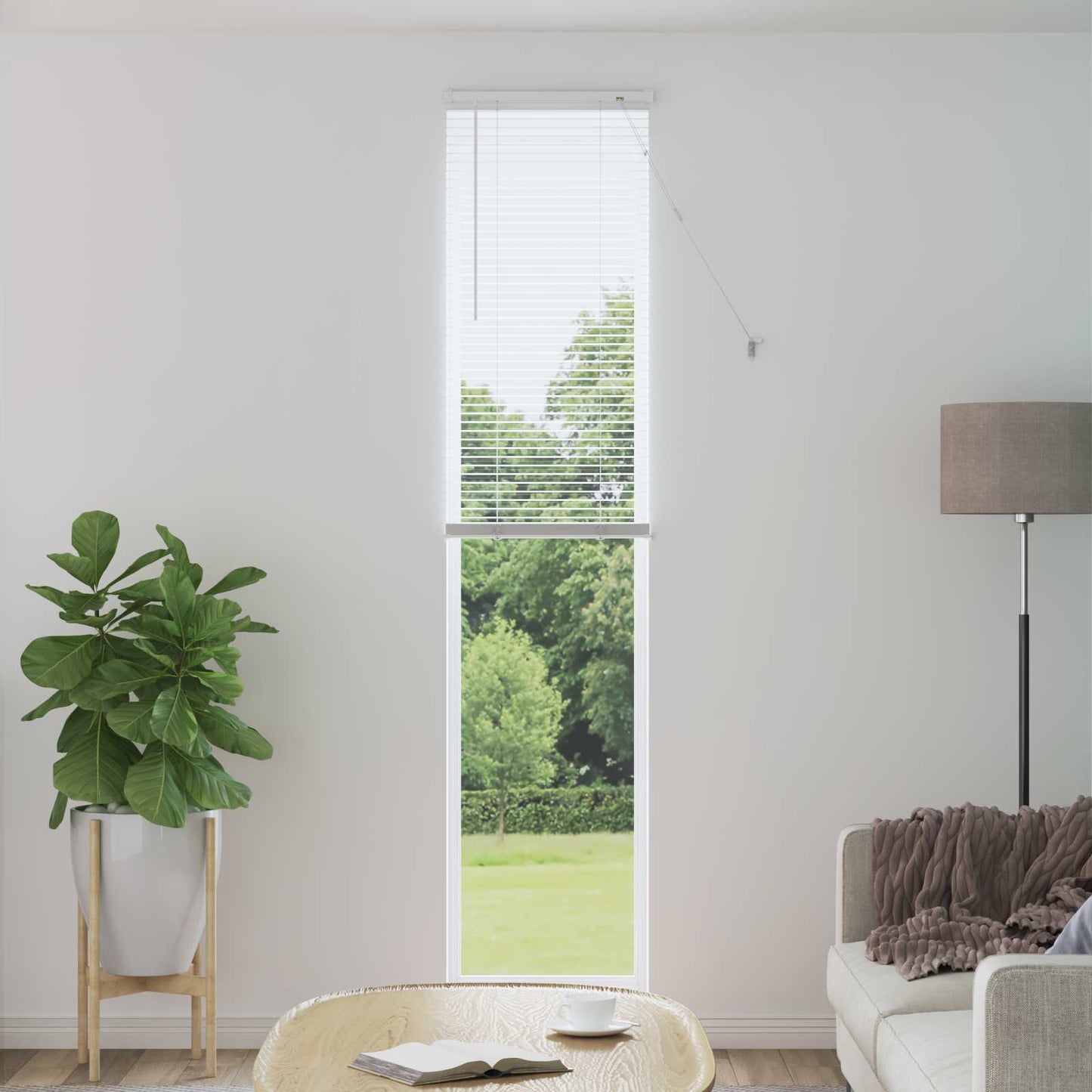 vidaXL Venetianer Jalousie Verstellbar Weiß 213 x 50 cm PVC