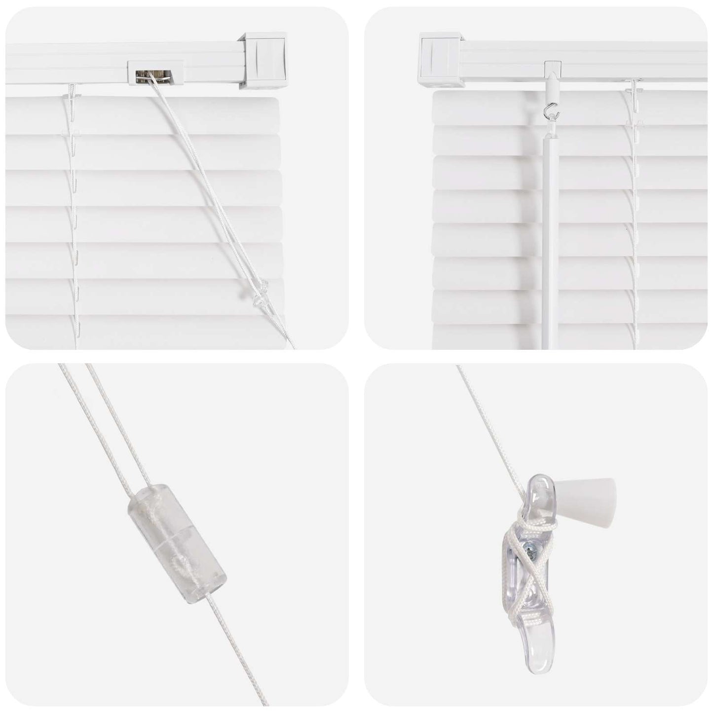 vidaXL Venetianer Jalousie Verstellbar Weiß 213 x 60 cm PVC