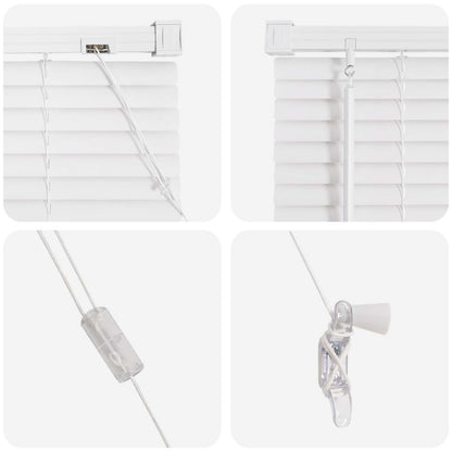 vidaXL Venetianer Jalousie Verstellbar Weiß 213 x 110 cm PVC