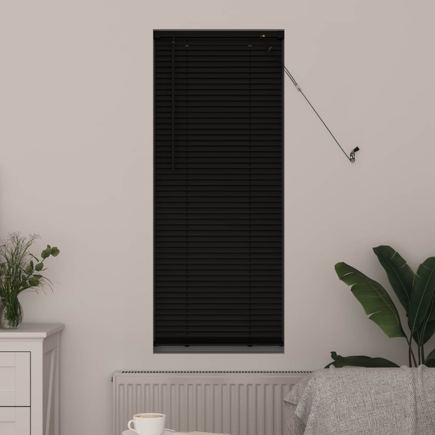 vidaXL Venetianer Jalousie Verstellbar Schwarz 150 x 40 cm PVC
