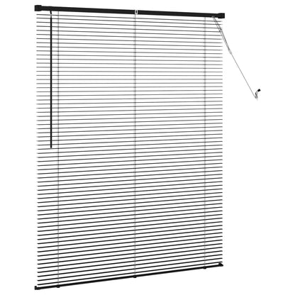 vidaXL Venetianer Jalousie Verstellbar Schwarz 150 x 120 cm PVC