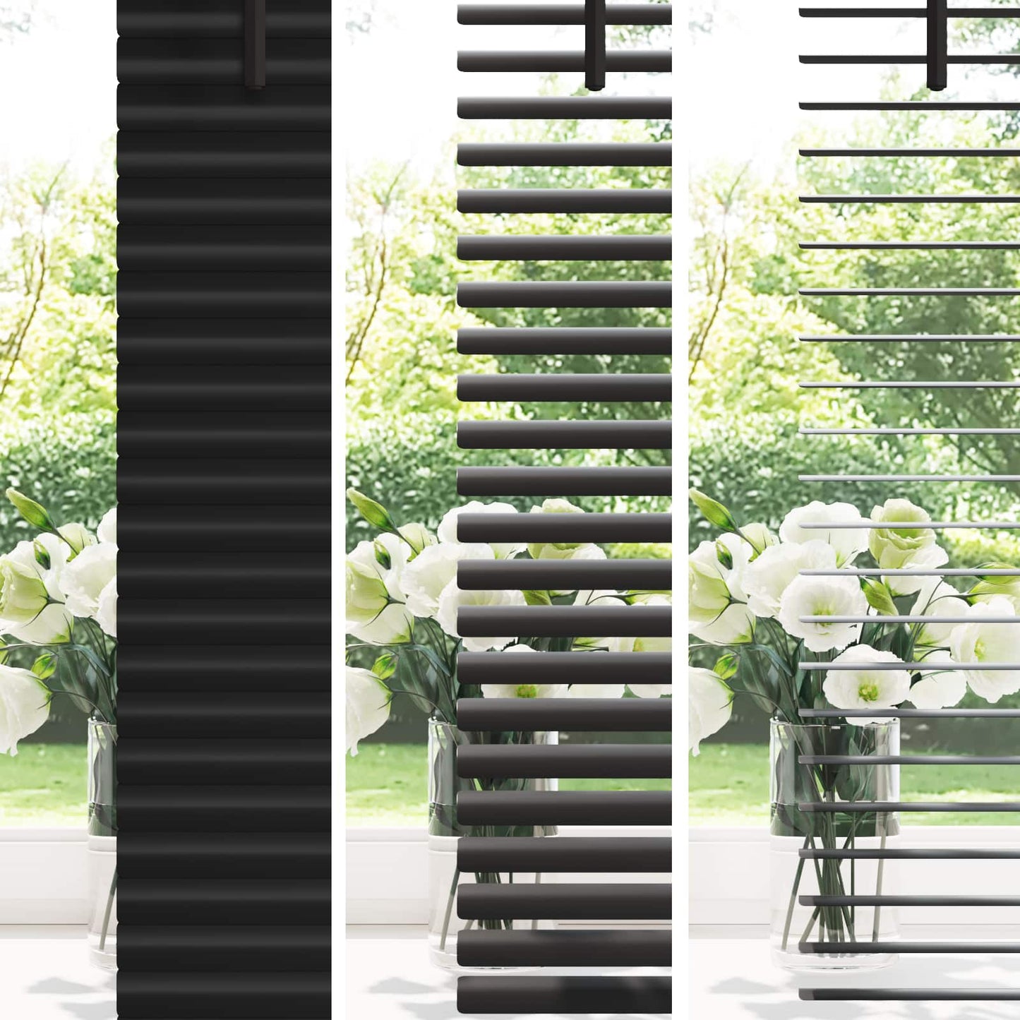 vidaXL Venetianer Jalousie Verstellbar Schwarz 213 x 40 cm PVC