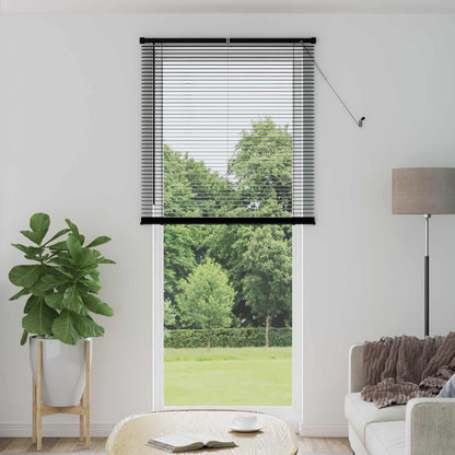 vidaXL Venetianer Jalousie Verstellbar Schwarz 213 x 90 cm PVC