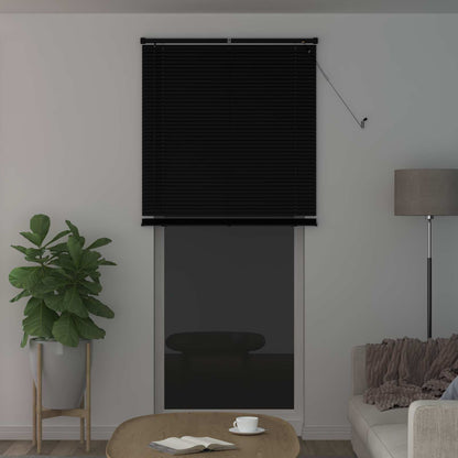 vidaXL Venetianer Jalousie Verstellbar Schwarz 213 x 90 cm PVC