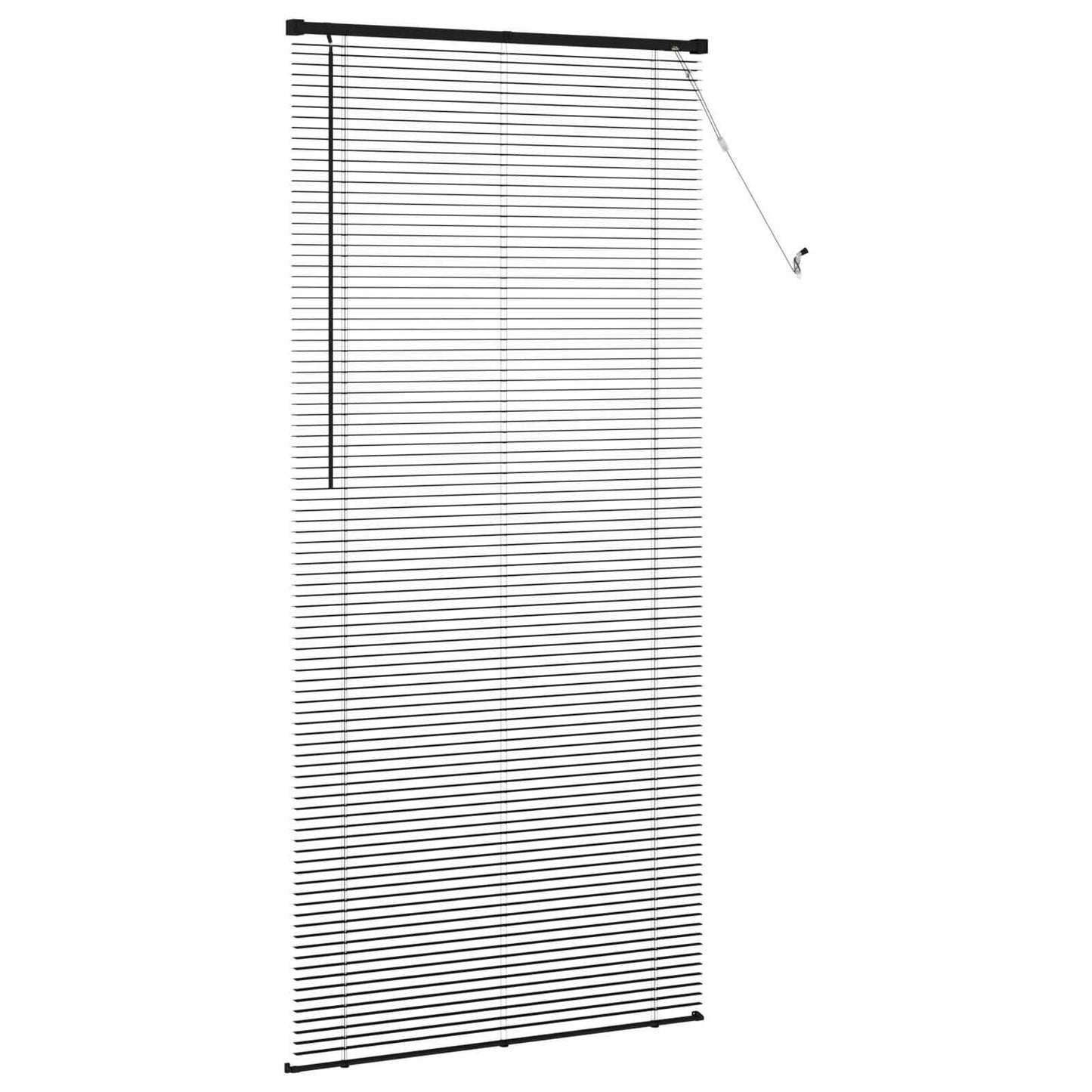 vidaXL Venetianer Jalousie Verstellbar Schwarz 213 x 100 cm PVC