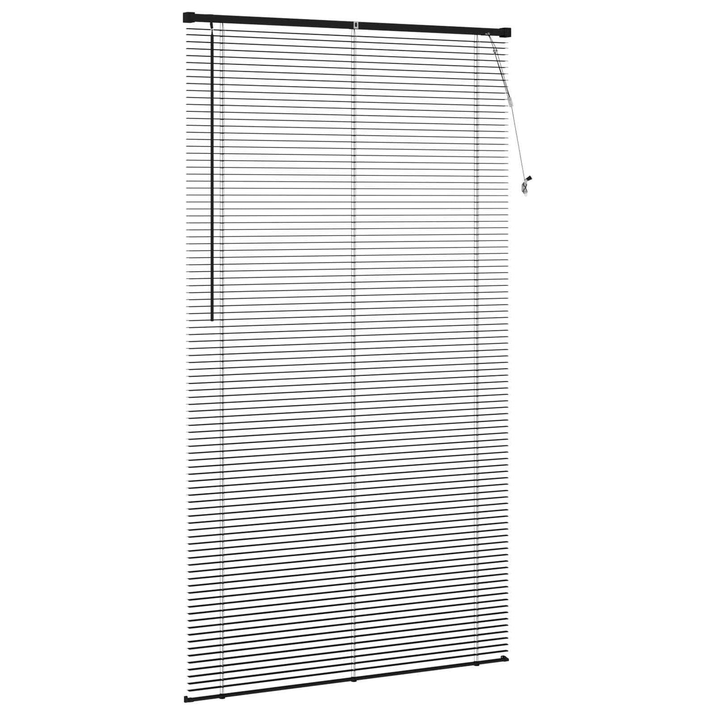 vidaXL Venetianer Jalousie Verstellbar Schwarz 213 x 120 cm PVC