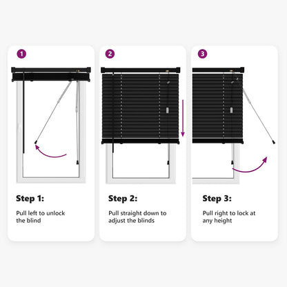 vidaXL Venetianer Jalousie Verstellbar Schwarz 213 x 130 cm PVC