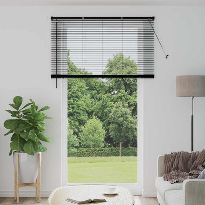 vidaXL Venetianer Jalousie Verstellbar Schwarz 213 x 130 cm PVC