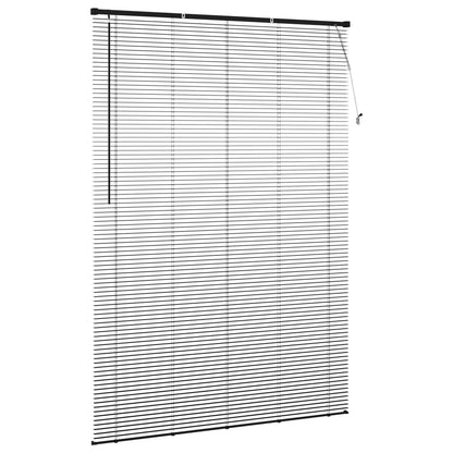 vidaXL Venetianer Jalousie Verstellbar Schwarz 213 x 160 cm PVC