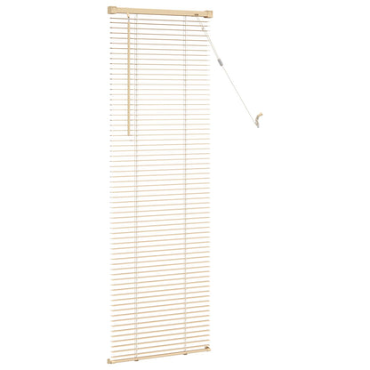 Venetianer Jalousie Hellbraun mit Muster 150 x 50 cm PVC