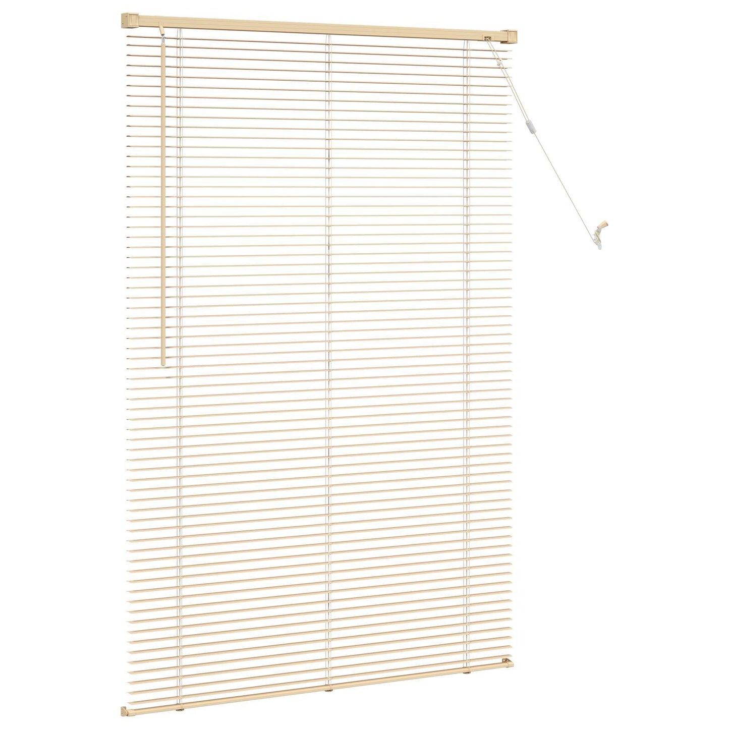 Venetianer Jalousie Hellbraun mit Muster 150 x 70 cm PVC