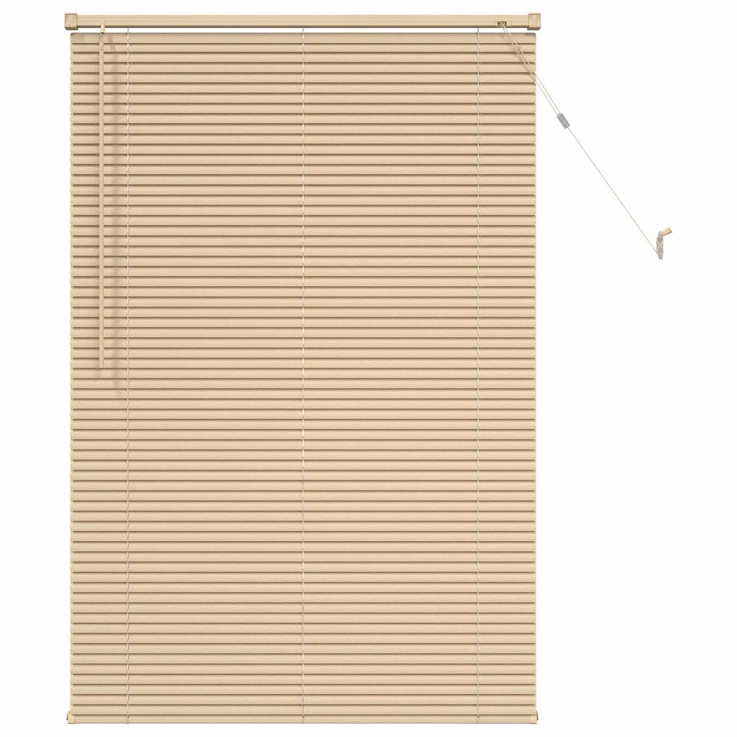 Venetianer Jalousie Hellbraun mit Muster 150 x 90 cm PVC
