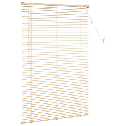 vidaXL Venetianer Jalousie Hellbraun mit Muster 150 x 100 cm PVC
