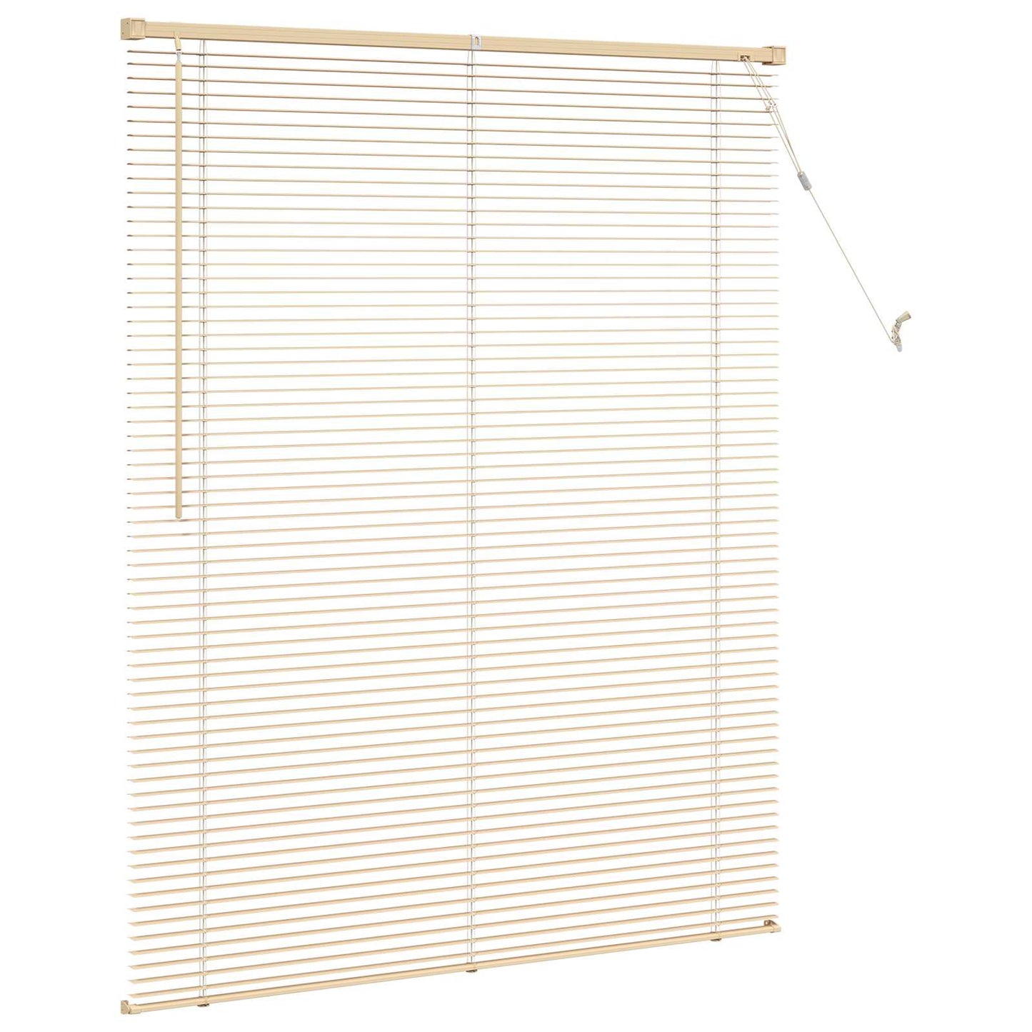 vidaXL Venetianer Jalousie Hellbraun mit Muster 150 x 110 cm PVC