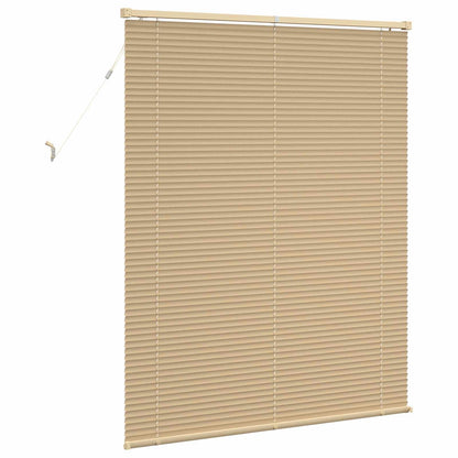 vidaXL Venetianer Jalousie Hellbraun mit Muster 150 x 110 cm PVC